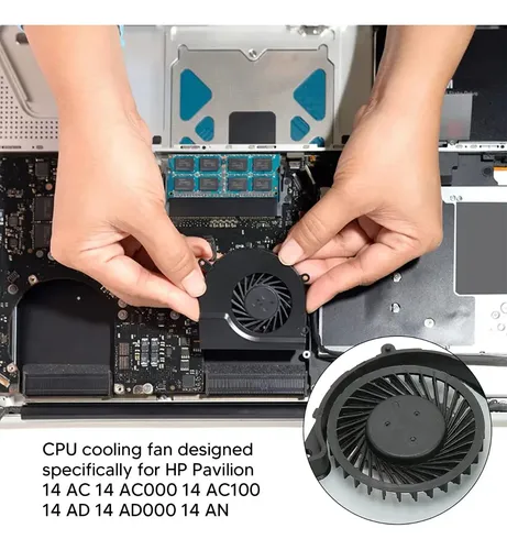 Ventilador Fan Cooler Hp Pavilion 14 Ac 14 Ad 14 An Series - Imagen 7