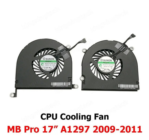 Original Fan Cooler Left+right Apple Macbook Pro A1297 09/11 - Imagen 3