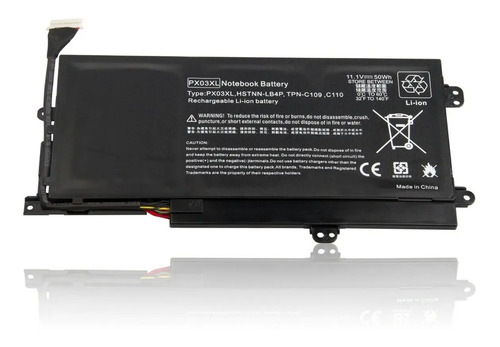 Bateria Px03xl Hp Envy 14 Touchsmart Ultrabook - Imagen 3