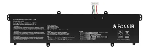 Batería Asus B31n1911 Vivobook Flip Tm420ia Tp470ea Tp470ez - Imagen 2