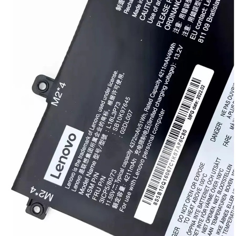 Batería Lenovo Original L18l3p73 T490 L18c3p72 L18m4p73