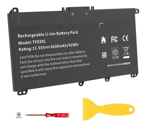 Bateria Tf03xl Laptop Hp Pavilion 17 15 14 17-ar050wm