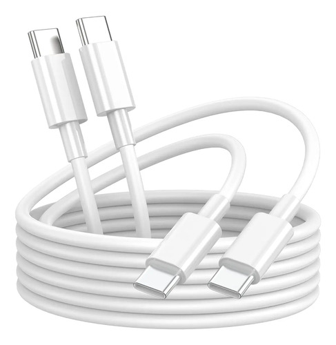 2 Pack Cable Certif Usb-c A Usb-c Samsung Xiaomi Carga Rapi - Imagen 3