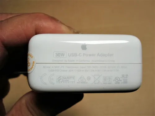 Cargador Apple 30w Macbook Air Retina 12 13 M1 Usb Tipo C - Imagen 4