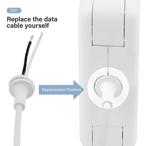 2 Pack Plug Punta Cable Dc Apple Macbook Pro Magsafe Tipo L - Imagen 4