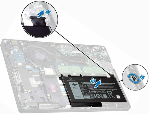 Bateria 93ftf 4yfvg Dell Latitude 12 5290 E5290 5288 E5288 - Imagen 4