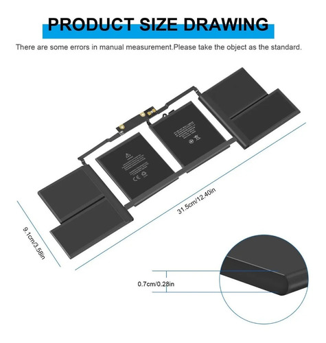Bateria A1820 Apple Macbook Pro Retina 15 A1707 F 2016 M 17 - Imagen 5