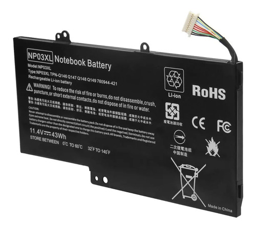 Bateria Np03xl Hp Pavilion X360 13-a010dx Hstnn-lb6l Tpn-q1 - Imagen 4