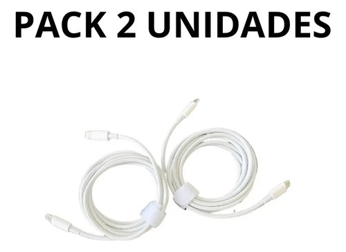 2 Pack Cable Certif Usb-c A Usb-c Carga Rapid iPhone Macbook