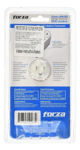 Protector De Voltaje 120v 1800w Electrodomesticos Fvp-1201b - Imagen 3