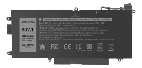 Bateria Dell K5xww 71tg4 7389 7390 L3180 5285 5289 60wh