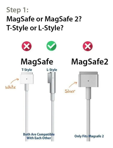 3 Pack Punta Cable Dc Apple Macbook Air Pro Magsafe Tipo L - Imagen 6