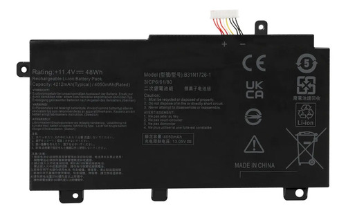Bateria Asus Fx505gm A15 Fa506iu A17 Fa706ii B31n1726 B31n1 - Imagen 2